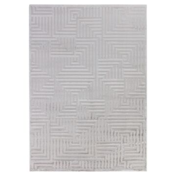 Sahara Zelora koberec nízky vlas obdĺžnik 140x200cm strieborná