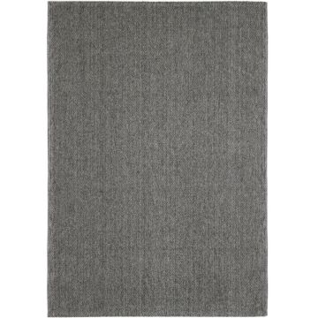 Loom koberec nízky vlas obdĺžnik 200x290cm sivá