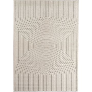 Nova Uro koberec nízky vlas behúň 80x250cm krémová
