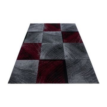 Plus Blok koberec nízky vlas obdĺžnik 200x290cm červená
