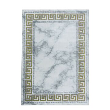 Naxos Laby koberec nízky vlas obdĺžnik 80x150cm zlatá