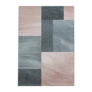 Efor Trapz koberec nízky vlas behúň 80x250cm ruža
