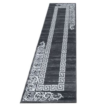 Miami Henna koberec nízky vlas behúň 80x300cm sivá