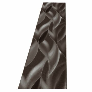 Plus Scala koberec nízky vlas behúň 80x300cm hnedá