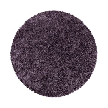 Sydney Shaggy koberec vysoký vlas kruh Ø 80cm fialová