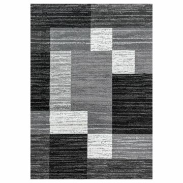 Base Grid koberec nízky vlas obdĺžnik 60x100cm čierna