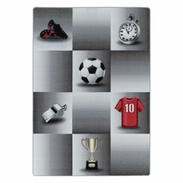 Play Šampión protišmykový hrací koberec slučkový vlas obdĺžnik 80x120cm sivá