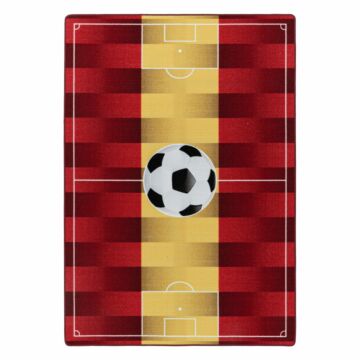 Play Futbalové Ihrisko Španielsko protišmykový hrací koberec slučkový vlas obdĺžnik 200x290cm žltá
