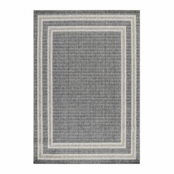 Aruba Meydan vonkajší koberec ploché tkanie behúň 80x250cm jutovina sivá