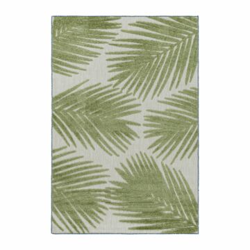 Bahama Palm vonkajší koberec nízky vlas behúň 80x250cm zelená